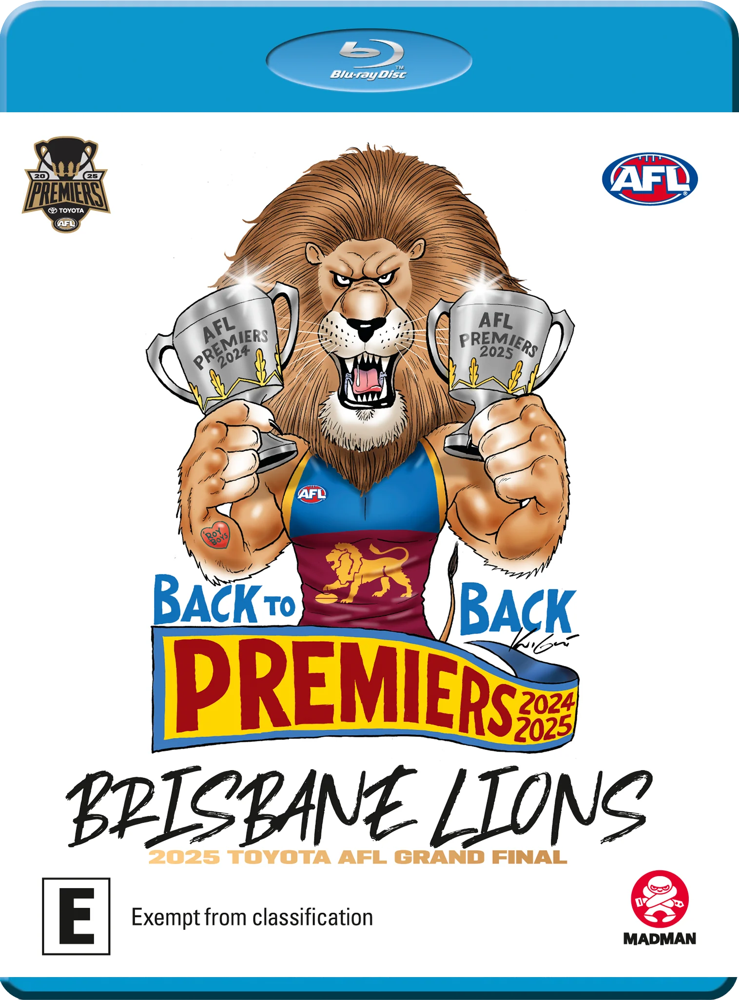 2025 AFL PREMIERS - BRISBANE LIONS (Blu-Ray)
