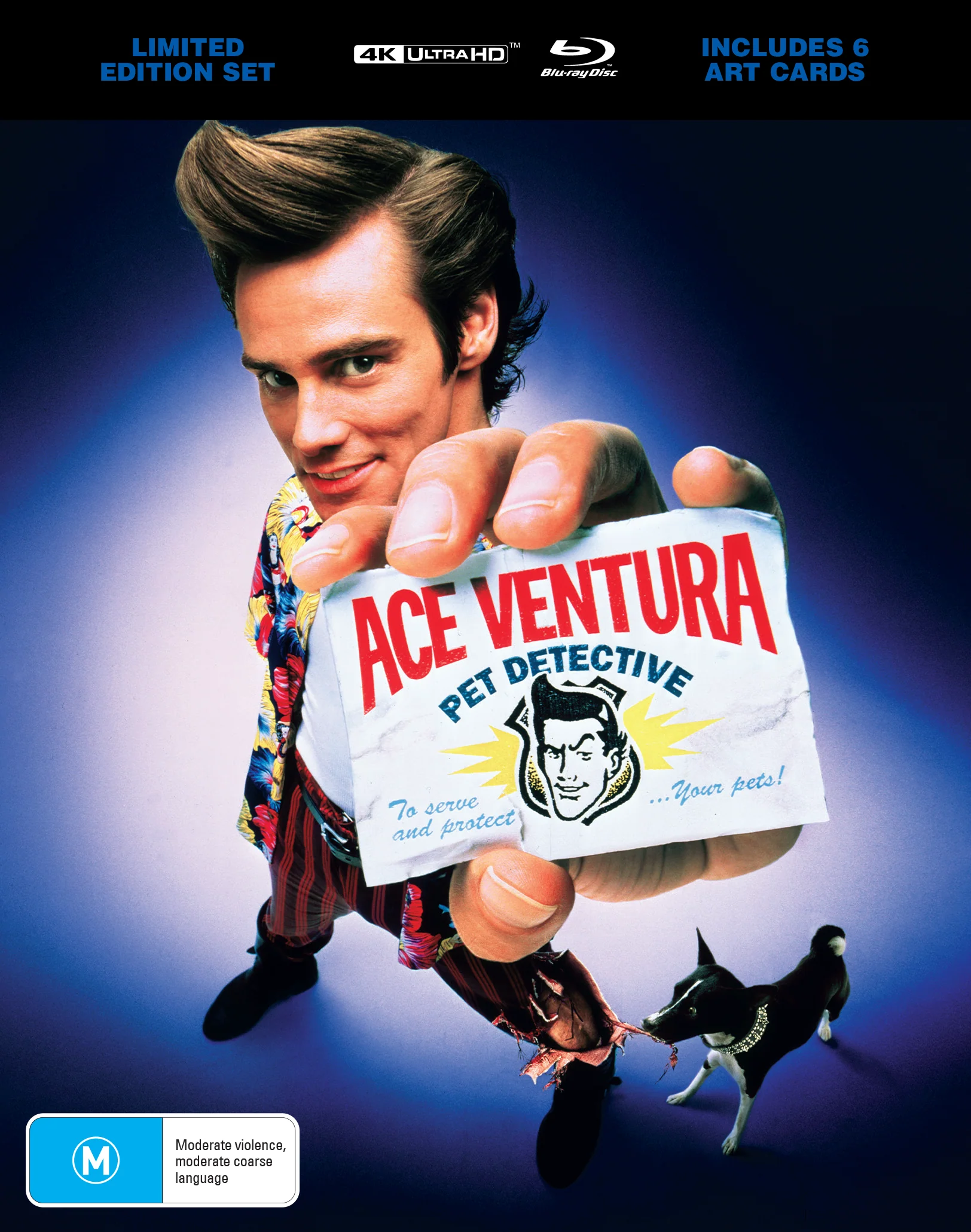 ACE VENTURA: PET DETECTIVE - LIMITED EDITION 4K + BLU-RAY (STEELBOOK + LENTICULAR HARDCOVER + ART CARDS)