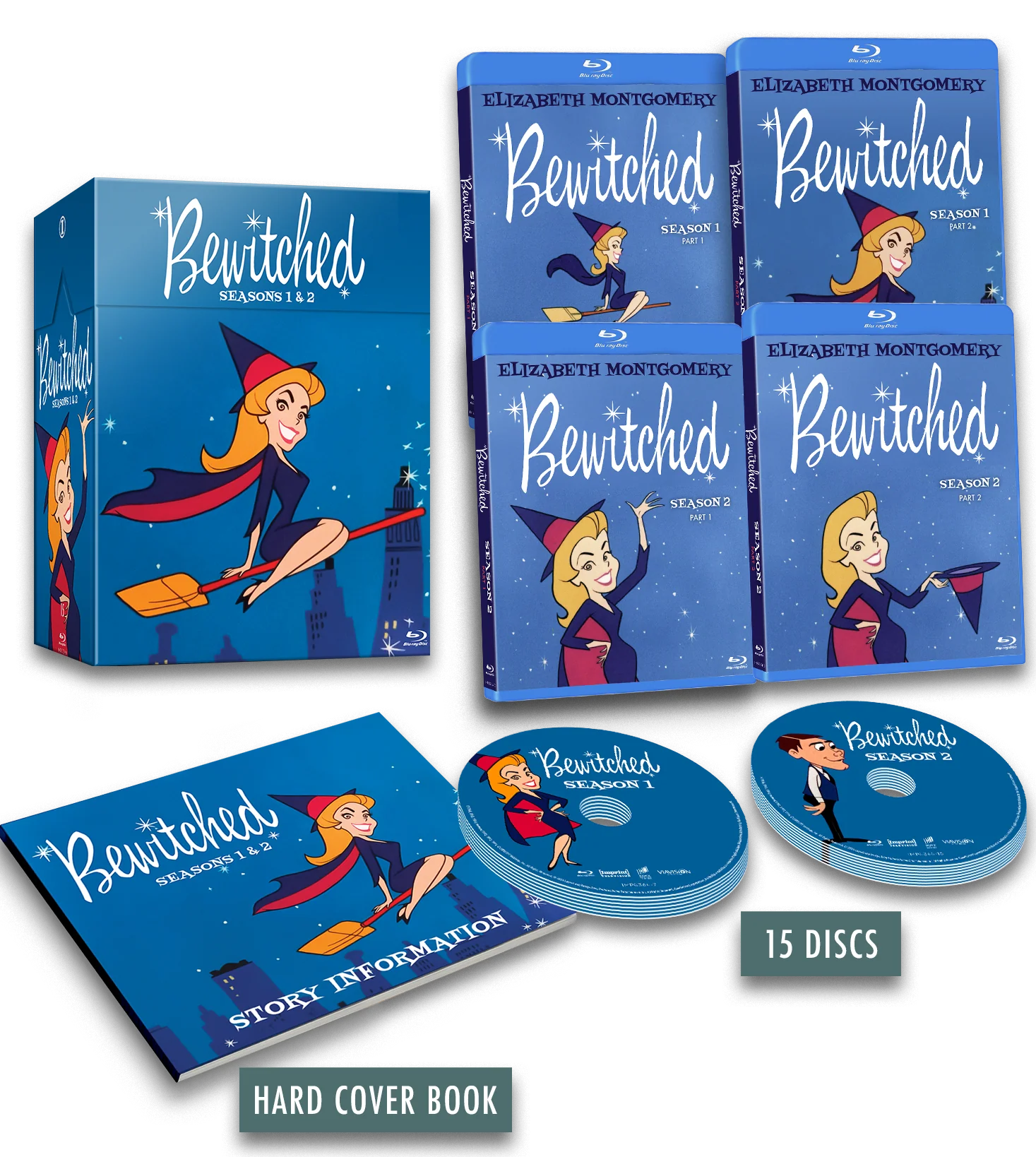 BEWITCHED: SEASONS ONE & TWO (IMPRINT TELEVISION #15) - BLU-RAY