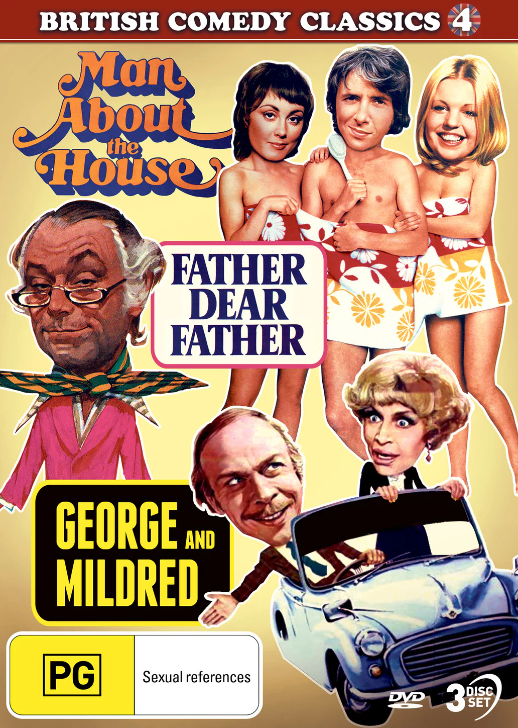BRITISH COMEDY CLASSICS 4 - MAN ABOUT THE HOUSE, GEORGE & MILDRED, FATHER, DEAR FATHER