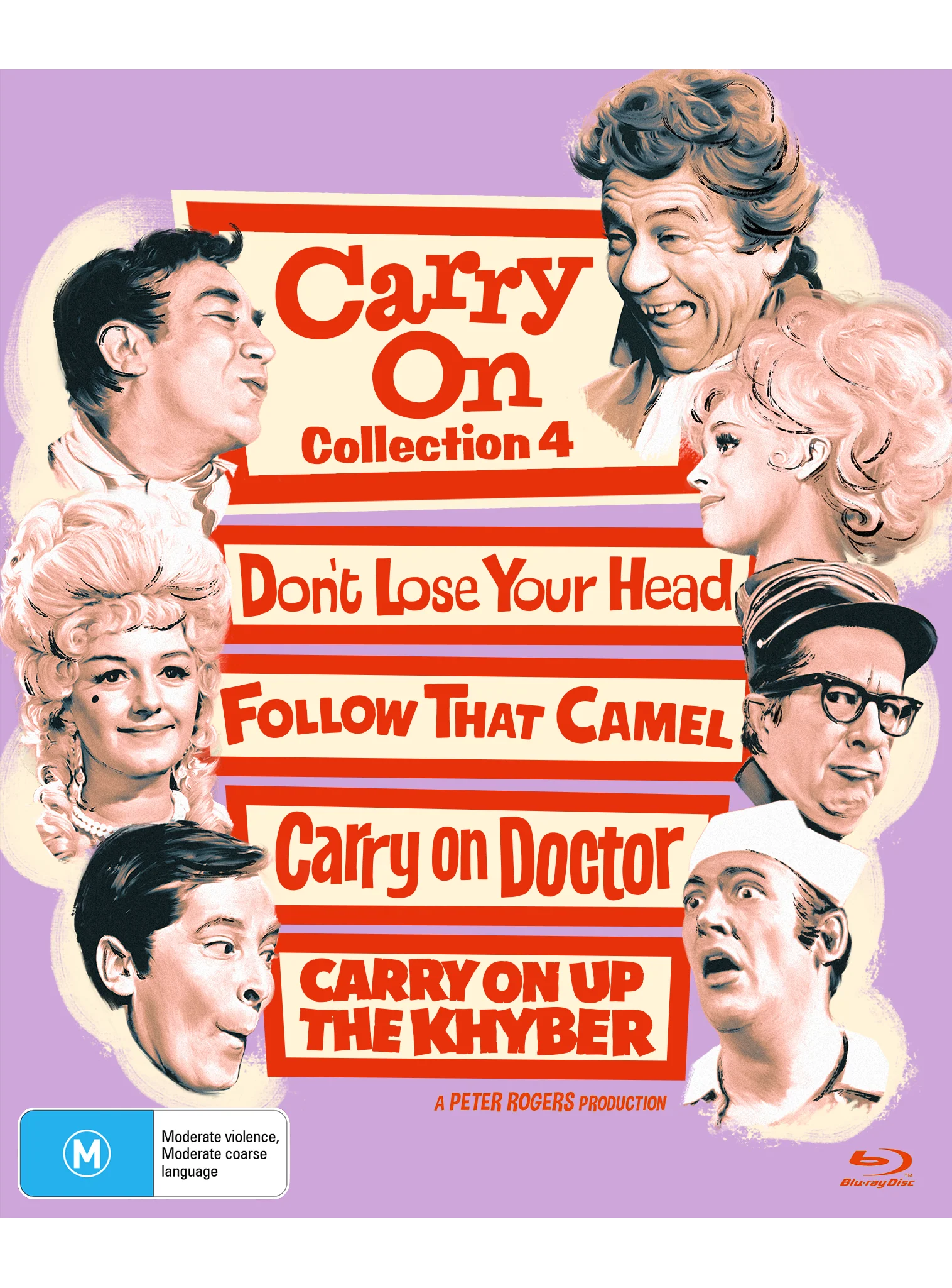 CARRY ON? FILM COLLECTION 4 (DON'T LOSE YOUR HEAD / FOLLOW THAT CAMEL / CARRY ON DOCTOR / CARRY ON UP THE KHYBER) - SPECIAL EDITION BLU-RAY