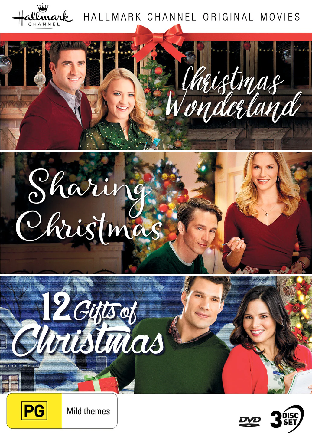 HALLMARK CHRISTMAS COLLECTION 22 (CHRISTMAS WONDERLAND/SHARING CHRISTMAS/12 GIFTS OF CHRISTMAS)