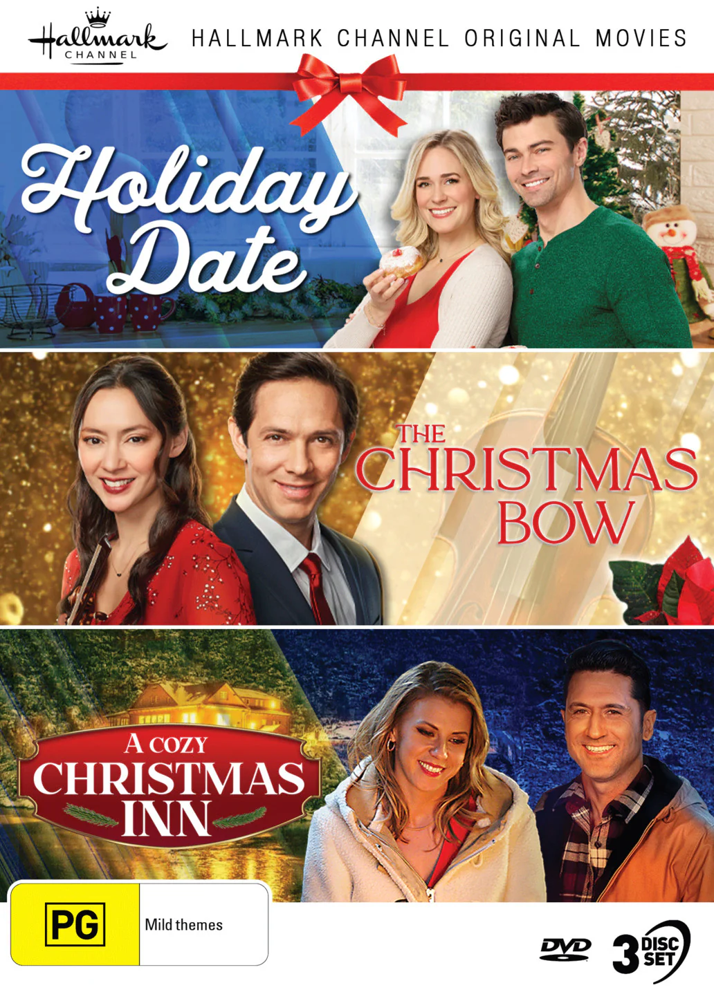 HALLMARK CHRISTMAS COLLECTION 32 (HOLIDAY DATE / THE CHRISTMAS BOW / A COZY CHRISTMAS INN)