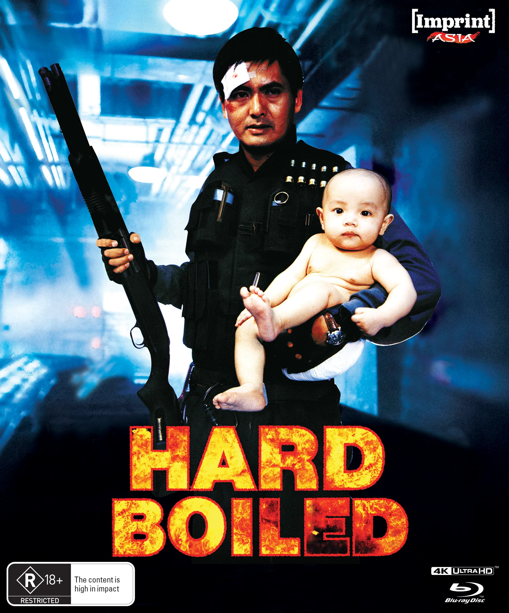 HARD BOILED (IMPRINT ASIA COLLECTION #49) - 4K UHD & 2 BLU-RAY - STEELBOOK + HARDBACK BOOKLET IN HARDBOX