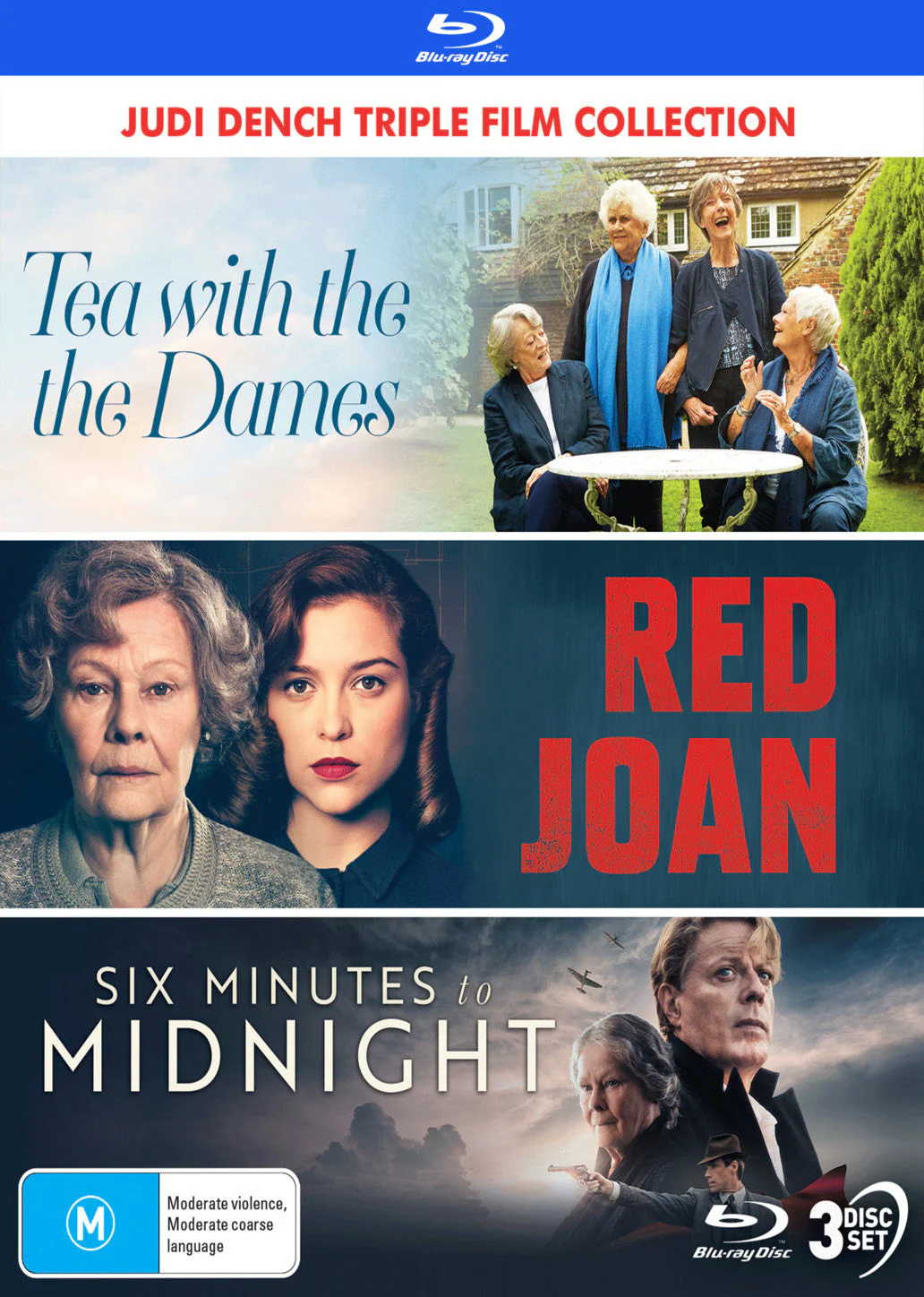 JUDI DENCH: TRIPLE FILM COLLECTION (TEA WITH THE DAMES / RED JOAN / SIX MINUTES TO MIDNIGHT) - SPECIAL EDITION BLU-RAY - Image 2