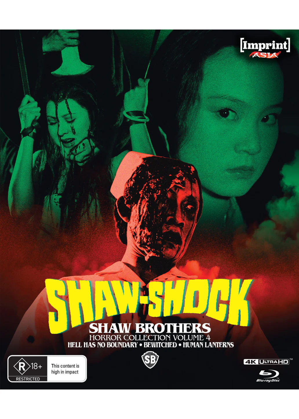 SHAW-SHOCK: SHAW BROTHERS HORROR COLLECTION - VOLUME 4 (1981 - 1982) - IMPRINT ASIA COLLECTION #77 - 79 - LIMITED EDITION 4K UHD + BLU-RAY HARDBOX