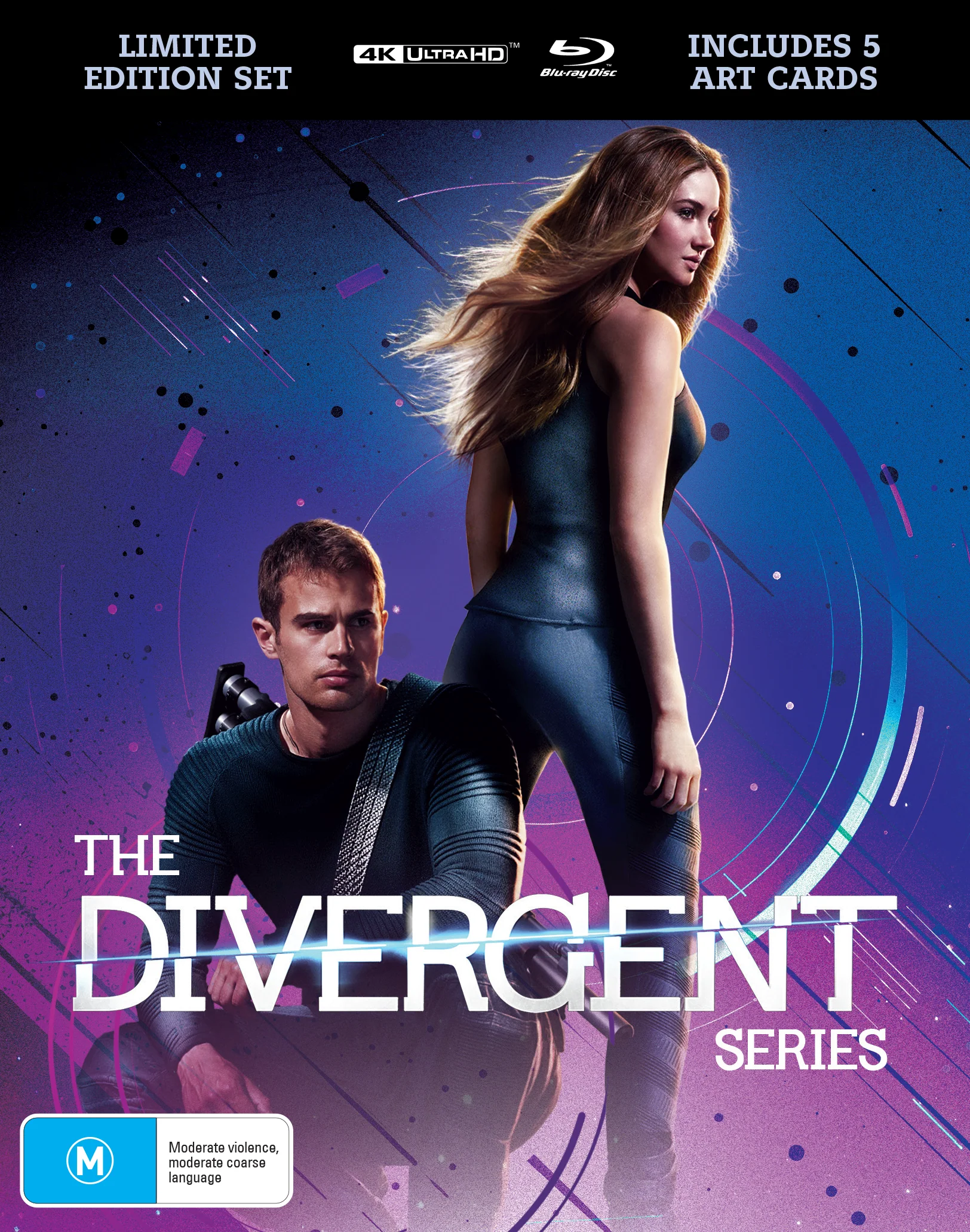 THE DIVERGENT SERIES: 3 FILM COLLECTION - LIMITED EDITION 4K + BLU-RAY (LENTICULAR HARDCOVER + ART CARDS)