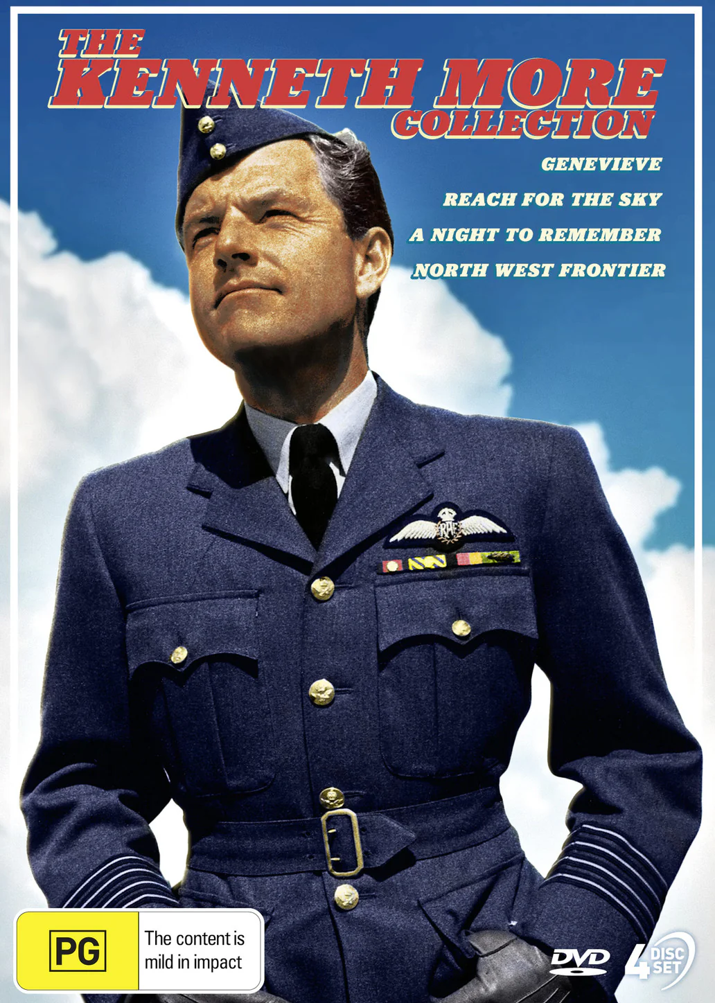 THE KENNETH MORE COLLECTION (GENEVIEVE, REACH FOR THE SKY, A NIGHT TO REMEMBER, NORTH WEST FRONTIER)