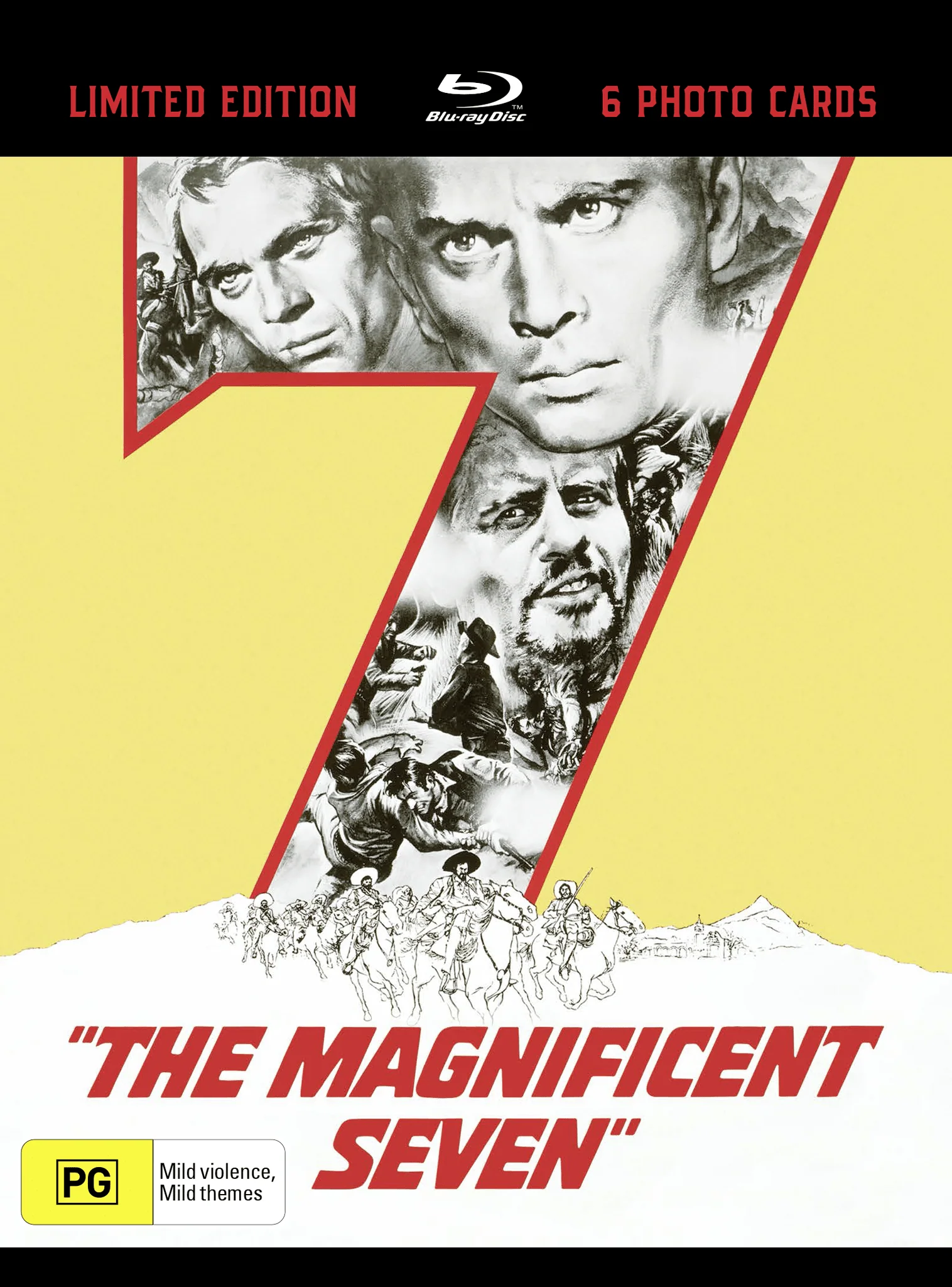 THE MAGNIFICENT SEVEN (1960) - LIMTED EDITION BLU-RAY (HARD SLIPCASE & ART CARDS)