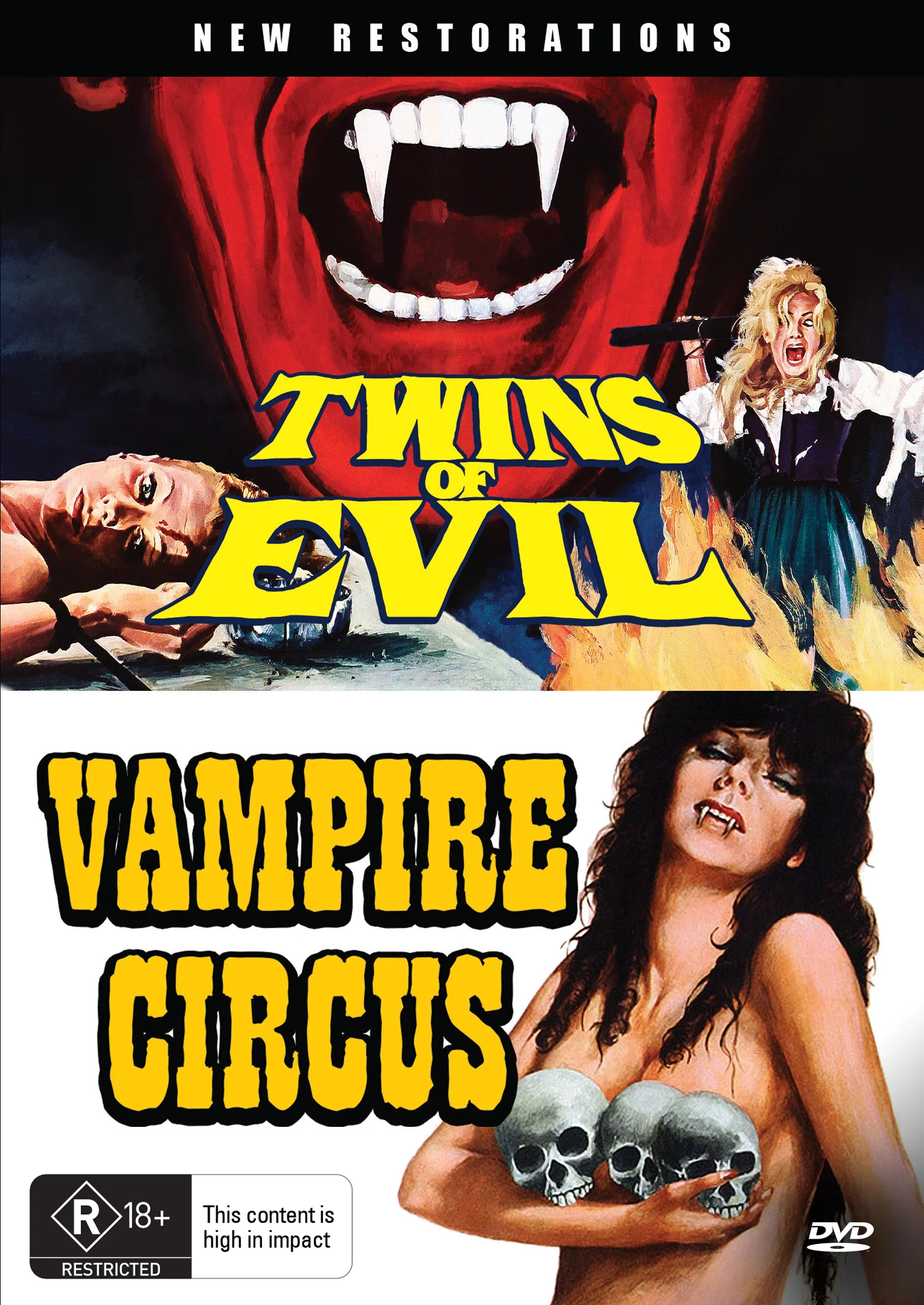 TWINS OF EVIL / VAMPIRE CIRCUS (NEW RESTORATIONS) - DVD