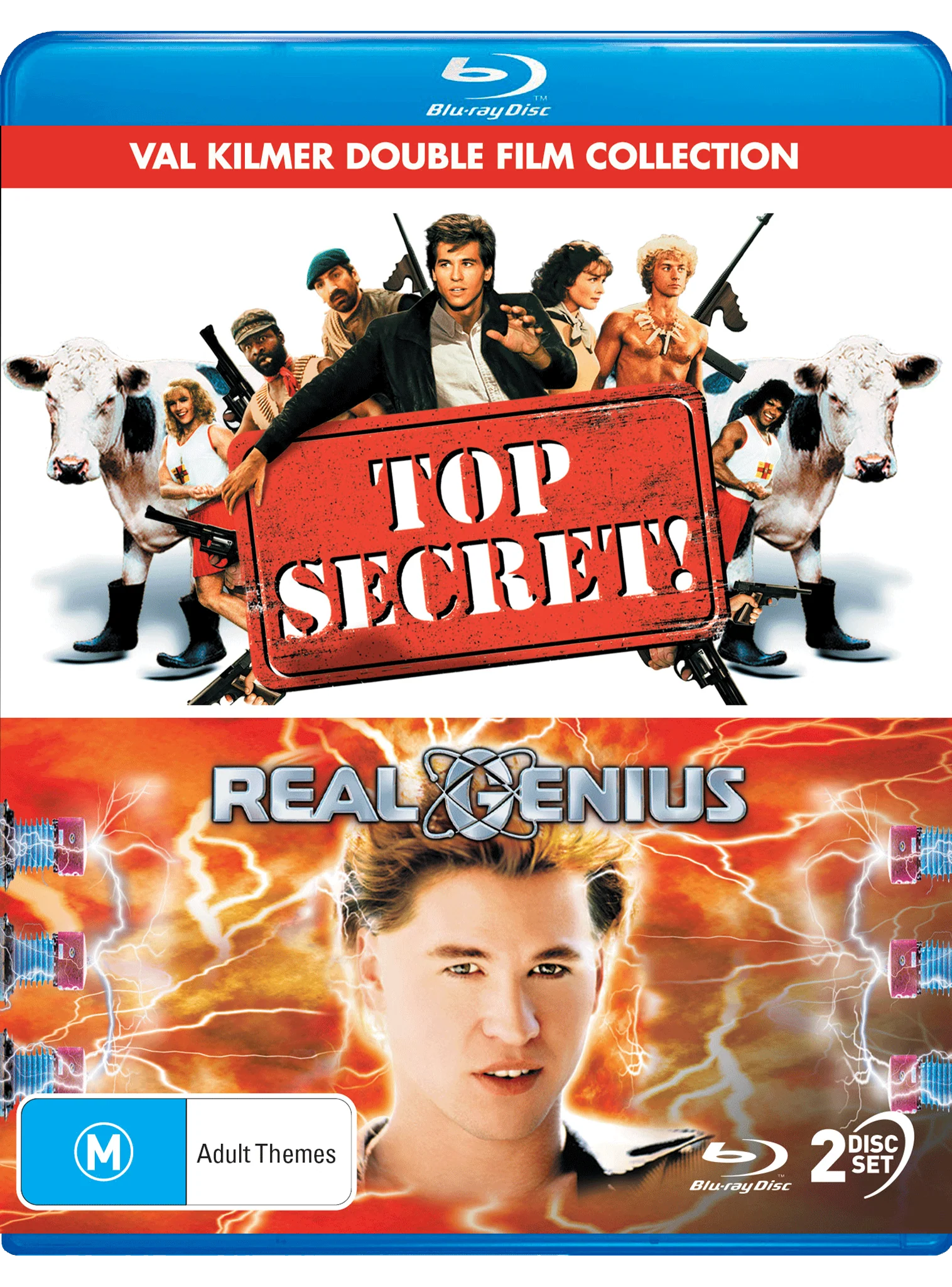 VAL KILMER DOUBLE PACK: TOP SECRET / REAL GENIUS - BLU-RAY